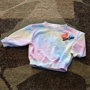 Barbie Pastel Tie-Dye Crewneck Sweatshirt - Pink Blue Purple